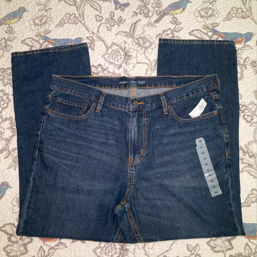 NWT Old Navy bootcut built in tough jeans for men 40